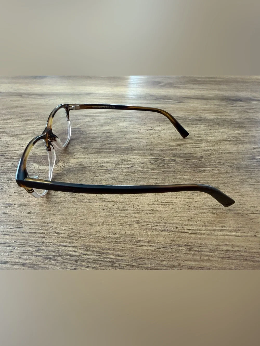 Warby Parker Daisy N 615 Tortoise Eyeglasses Frame 50-15-140 Brown Tan College